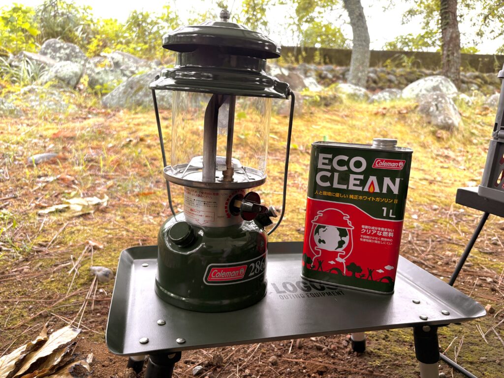 コールマンガソリンランタン286Aとホワイトガソリン