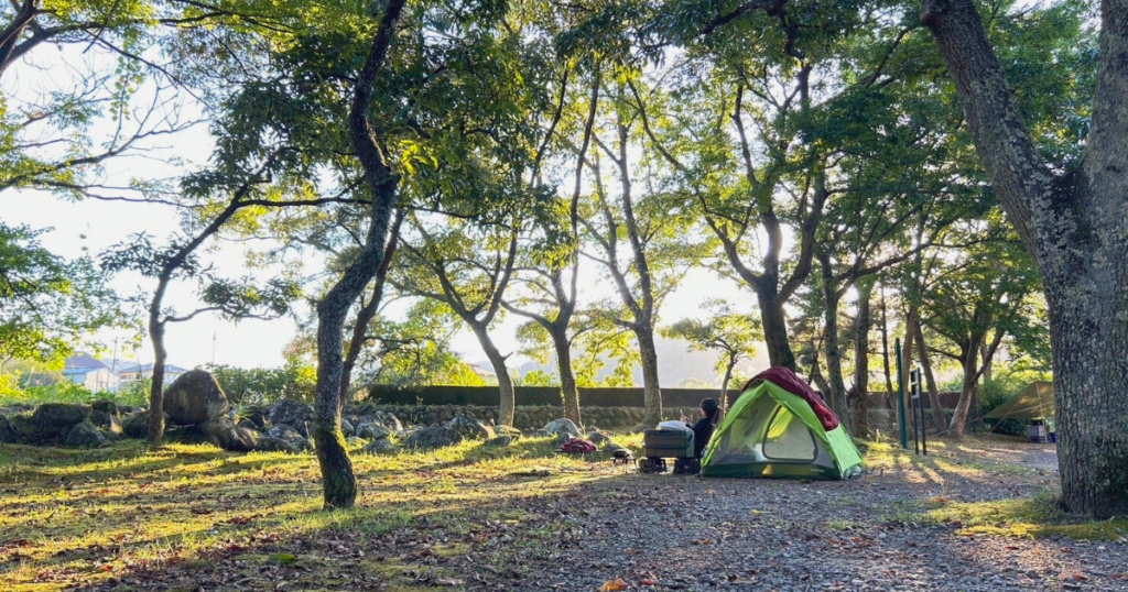 ムーンライトテントの使用風景
